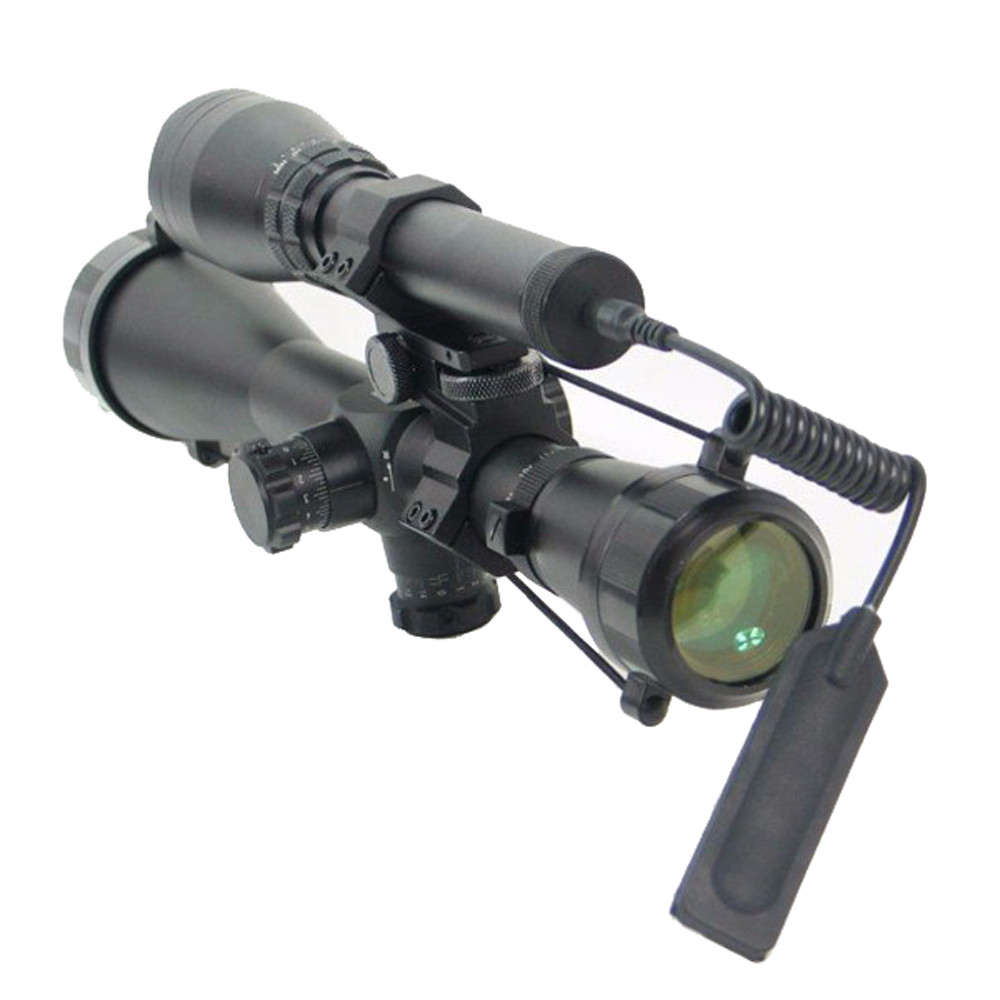 Double Rings Mount Adjustable Elevation Windage 25.4/30mm for Flashlights Scope
