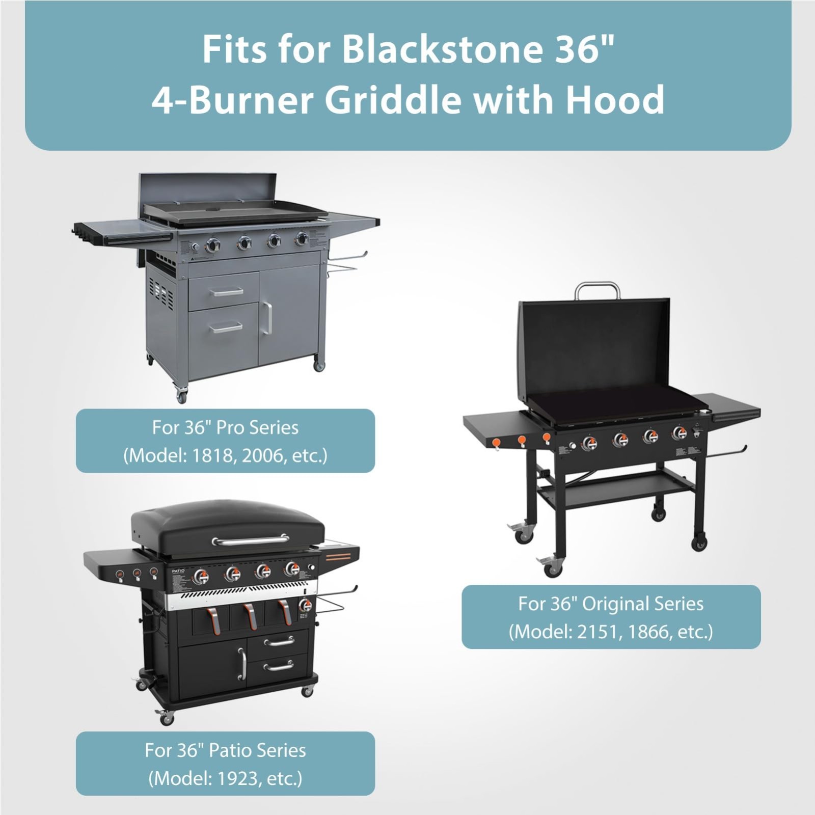 5482 36in Griddle Cover for Blackstone 36 Inch Griddle, Heavy Duty & Lightweight