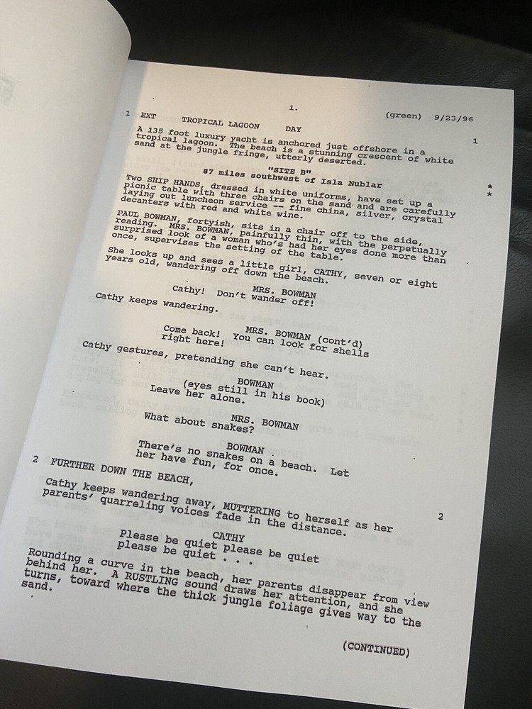 Universal THE JURASSIC PARK TRILOGY Rare Script SCREENPLAY SET Collection