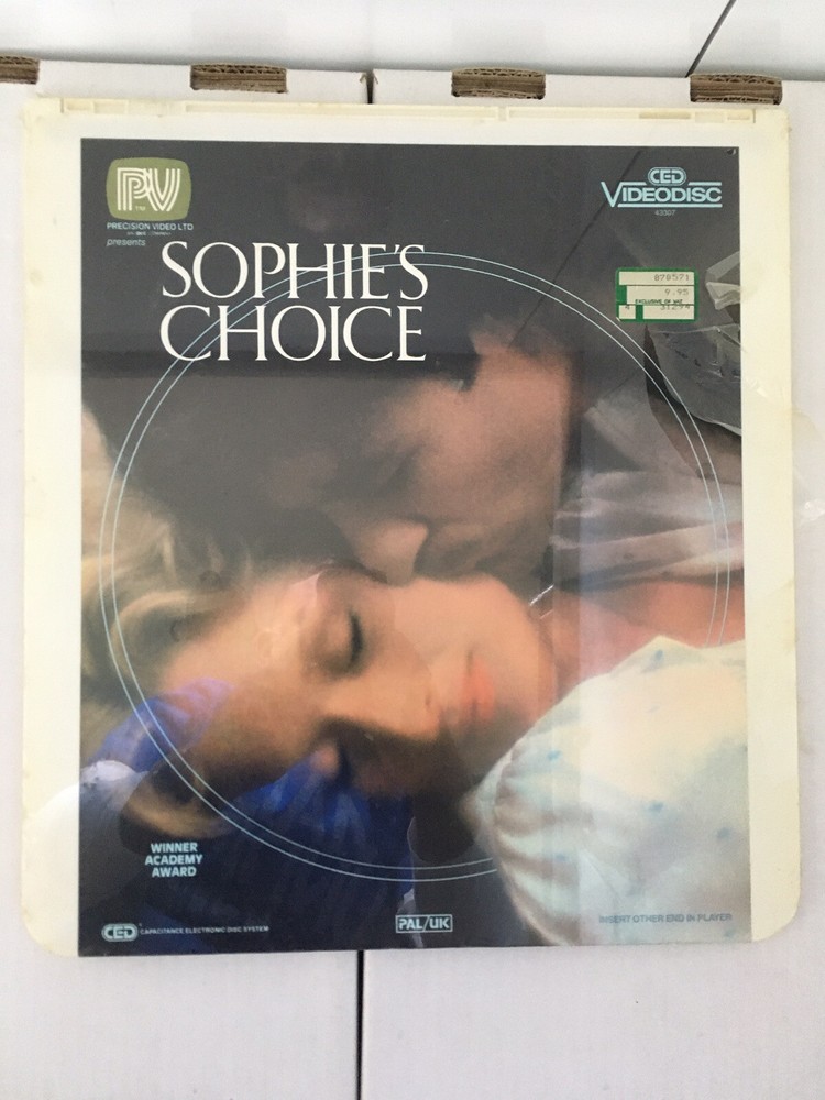 CED Videodisc - Sophie’s Choice. New & Sealed