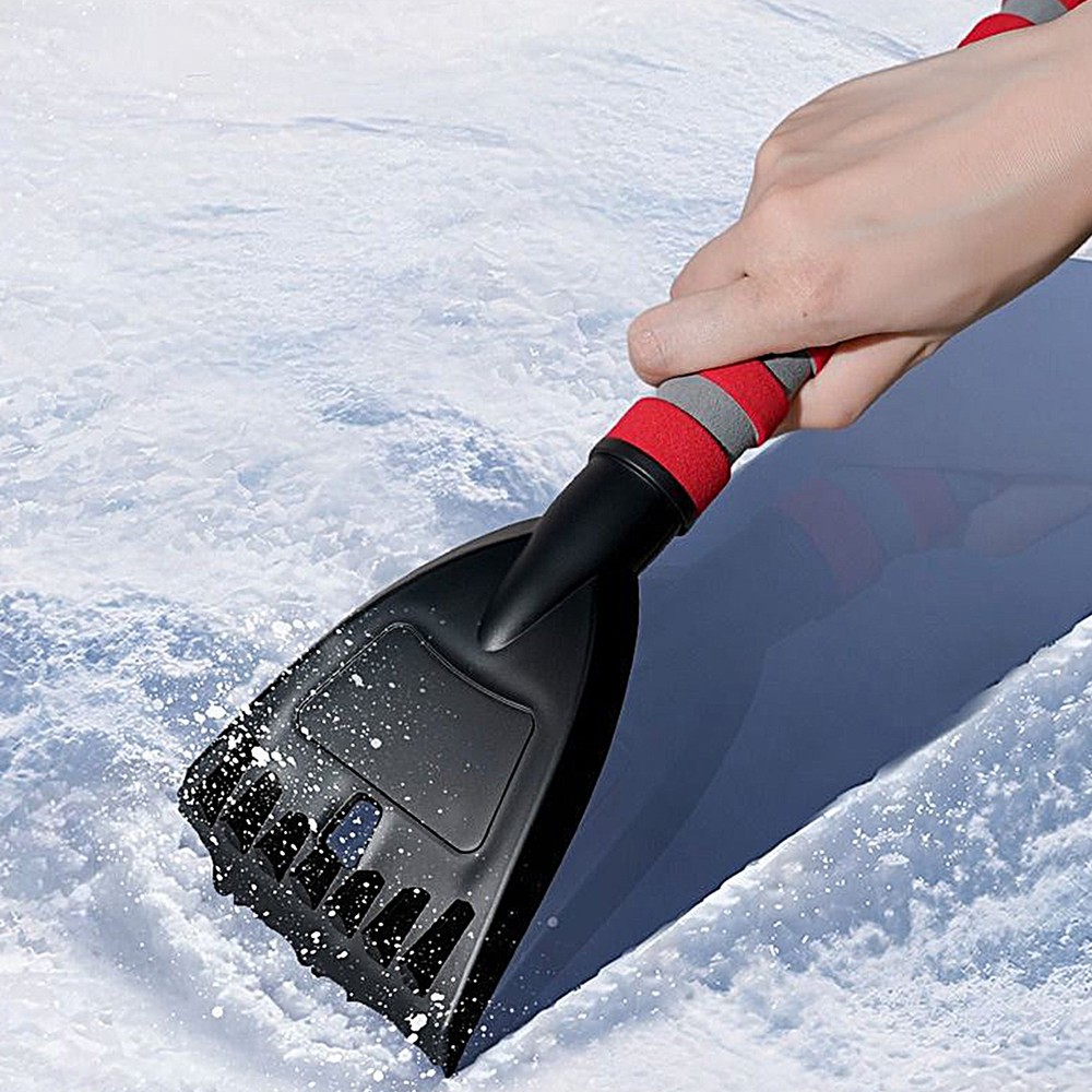 Ice Scraper Portable Ergonomic Auto Supplies With Silicone Handle