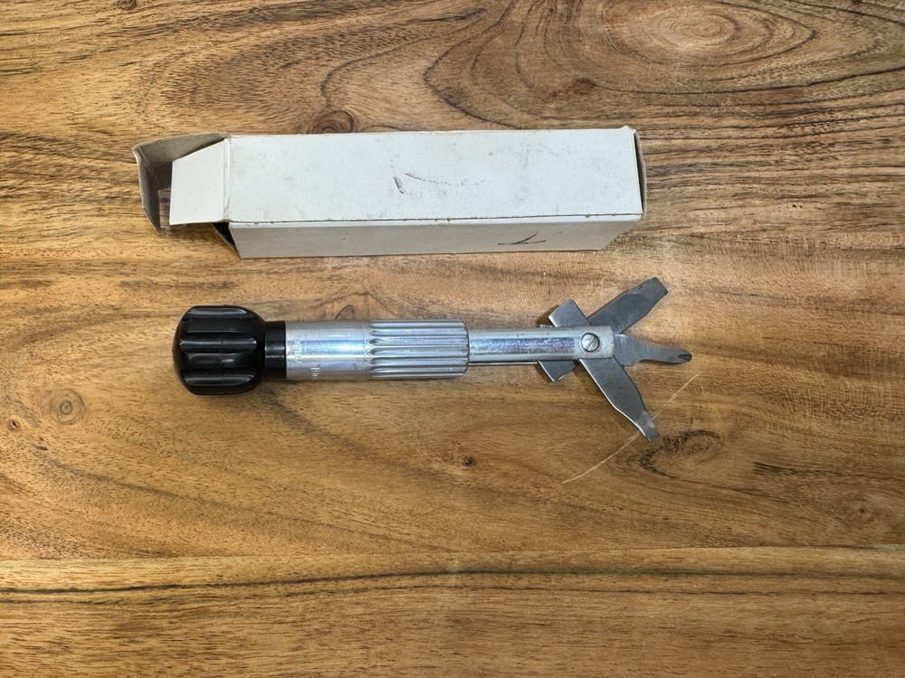 Vintage Versa Ratchet Multi Utility Tool Chrome W Box