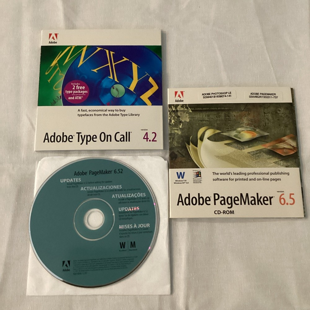 Adobe PageMaker 6.5 Macintosh Education Edition Complete Box