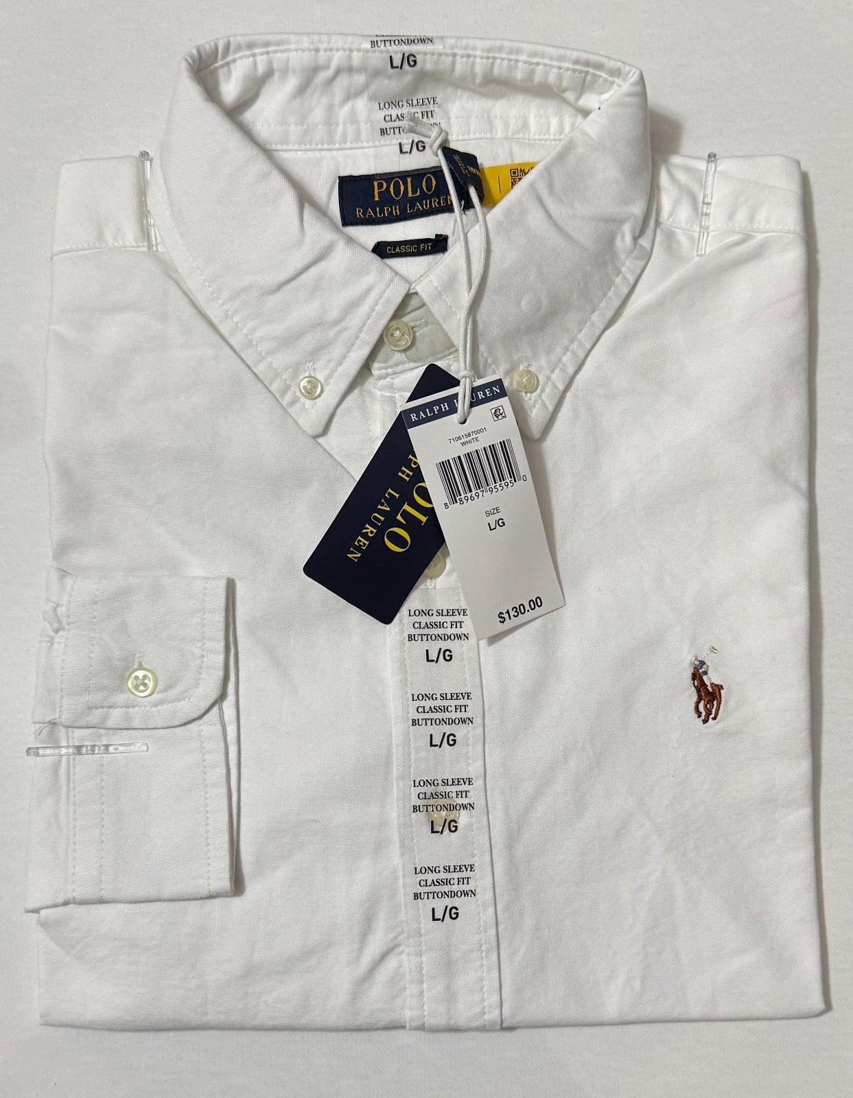 Polo Ralph Lauren Iconic Oxford Shirt Classic Fit White