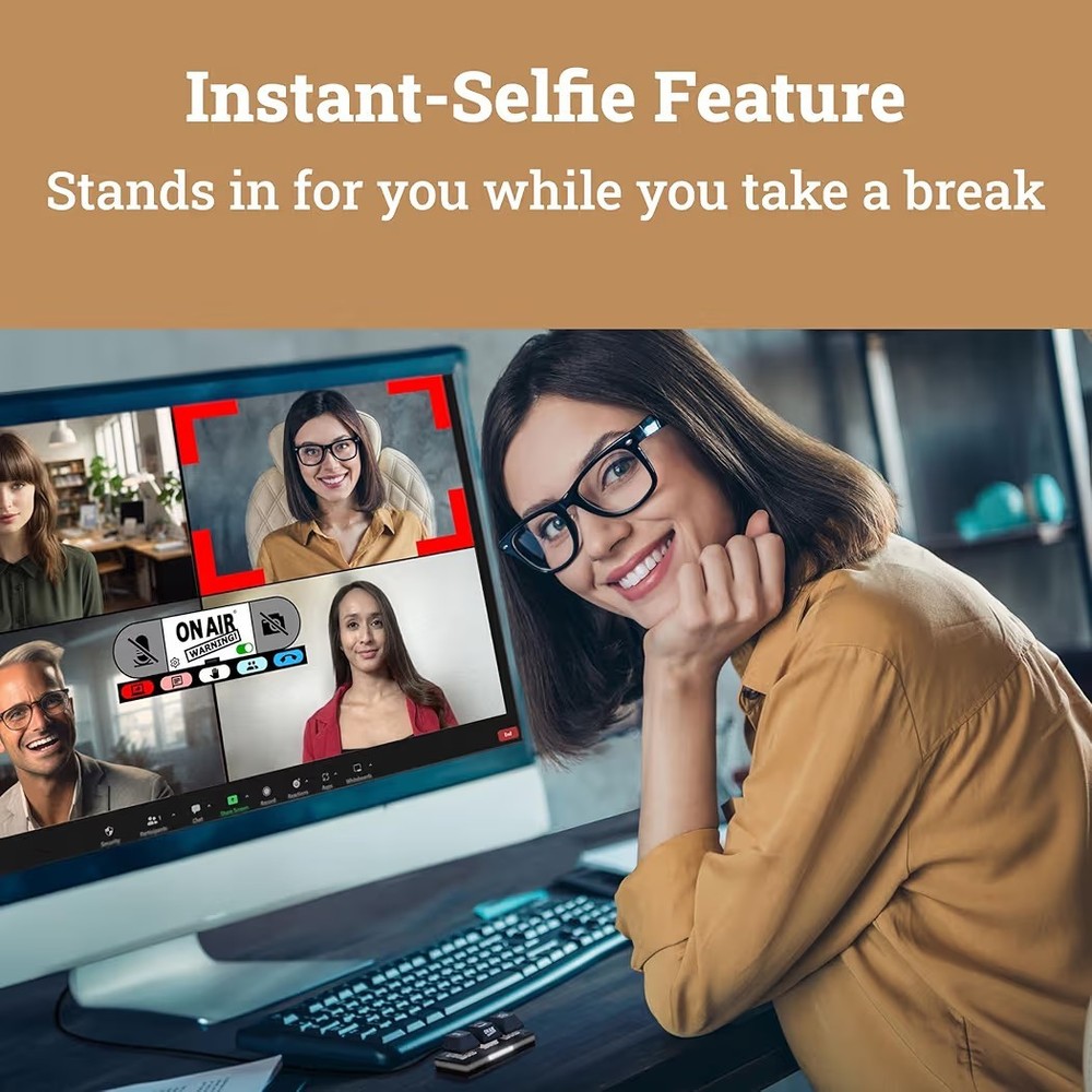 Mute Button USB Microphone, Cam Control Buttons, One-Touch, Mute Button with LED