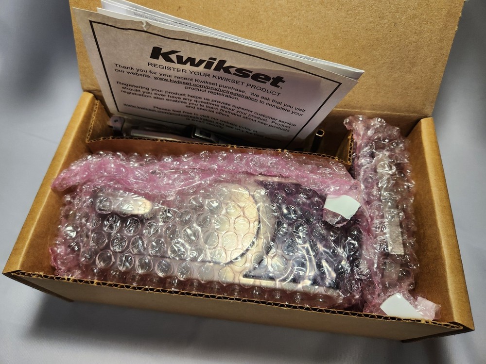 Kwikset 910 SmartCode Z-Wave Deadbolt - Satin Nickle New Open Box aa