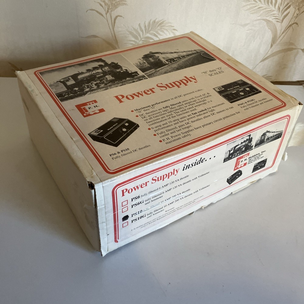 ph hobbies 10 amp transformer g scale PS10 NOS?