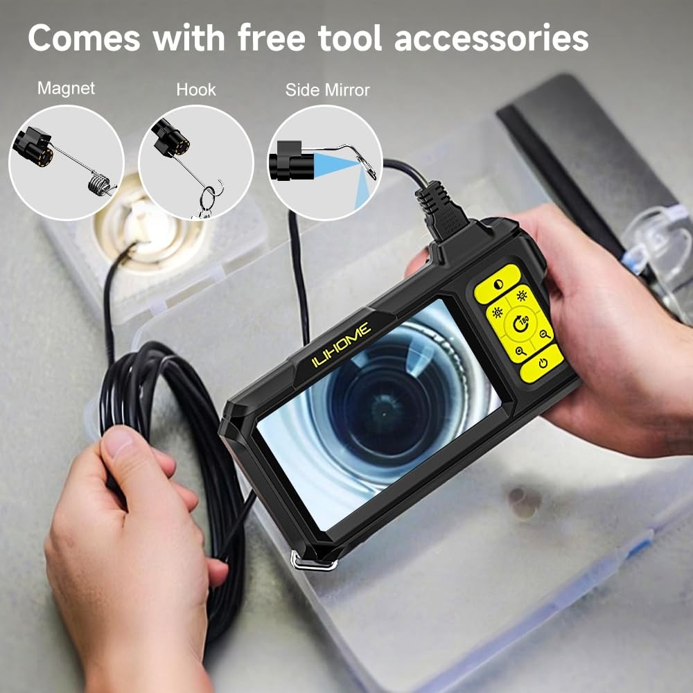Endoscope Camera with 8 LED Lights
