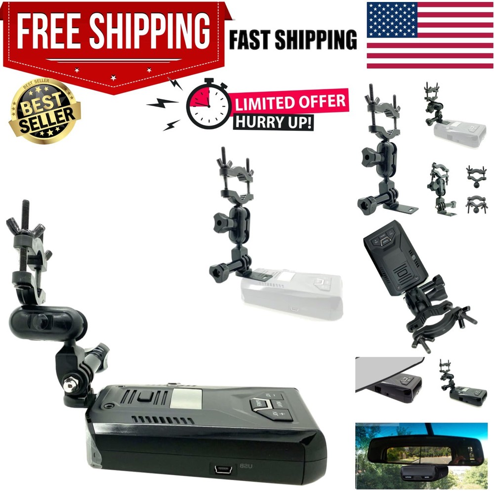Uniden Radar Detector Rearview Mirror Stem Mount - Quick & Secure Installation