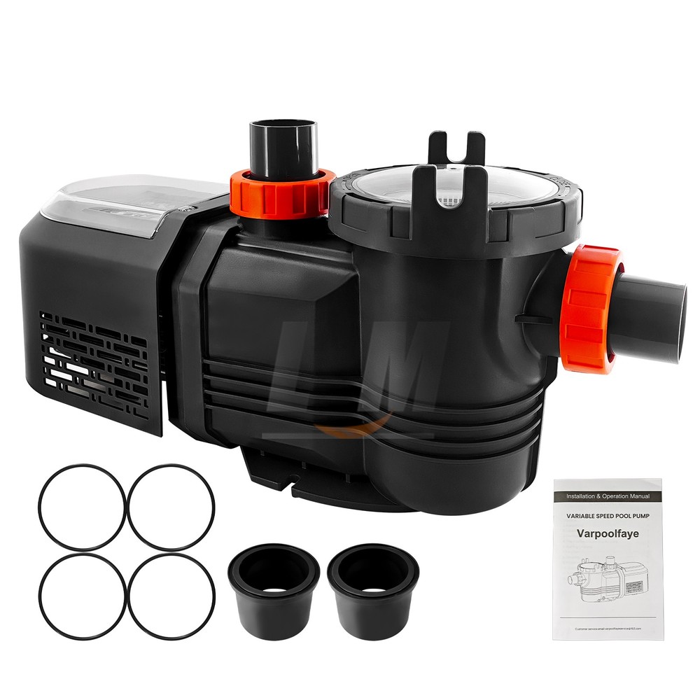 For Inground Pool 2.5HP Variable Speed High Flow Pump 10567GPH Energy Efficient