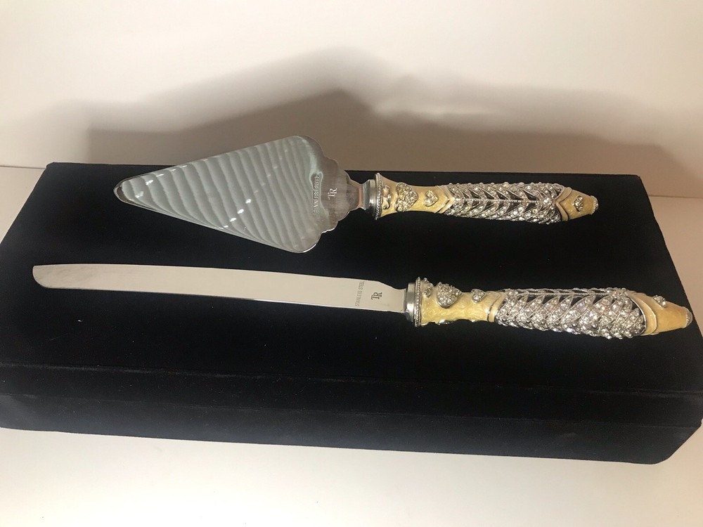 Stainless Steel Wedding Cake Knife & Server/ TR