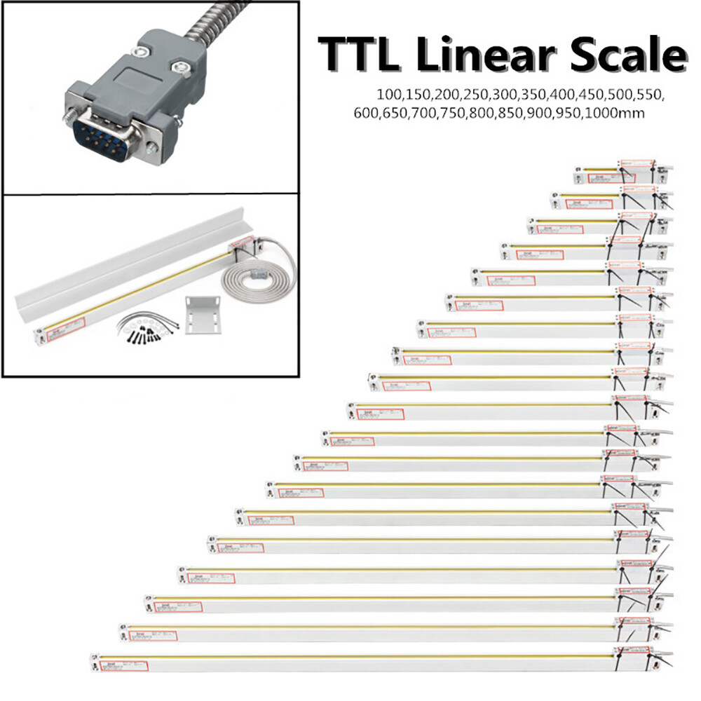 2/3 Axis Digital Readout DRO TTL Linear Glass Scale Encoder CNC Milling Lathe US