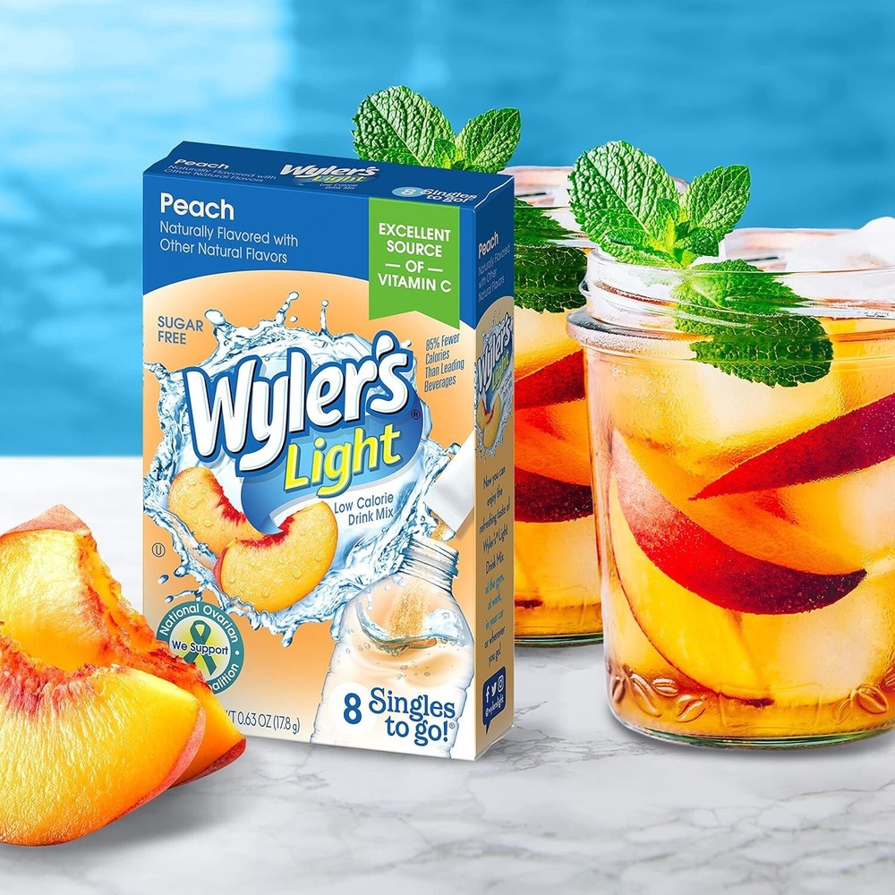 Wyler’s Light Sugar-Free Peach Drink Mix - Convenient Hydration Solution