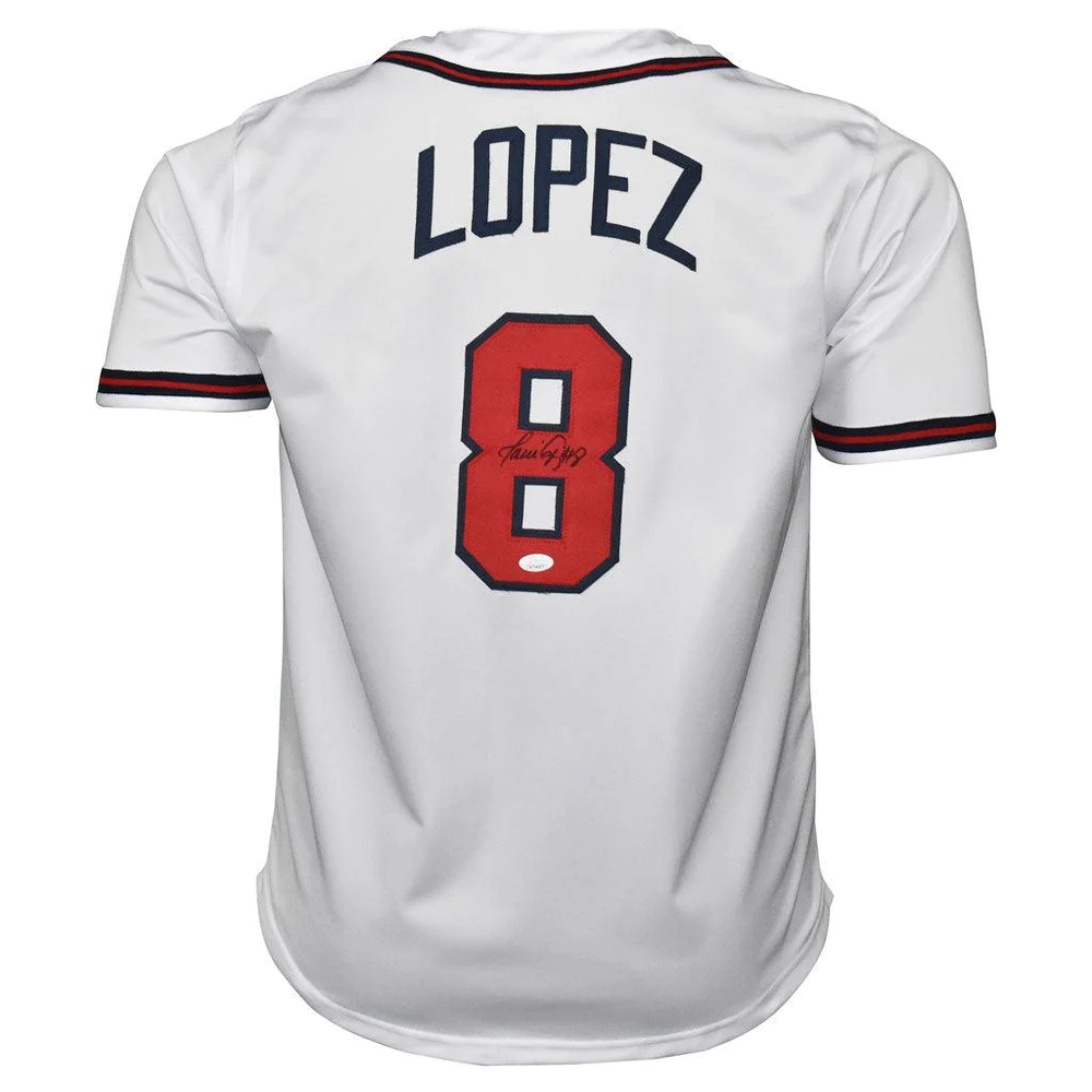 Javy Lopez Signed Atlanta White Baseball Jersey (JSA)