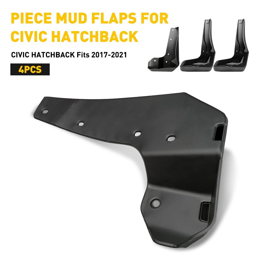 For Honda Civic Hatchback 2017-2021 Hatch Mud Flaps Splash Guards Mudguards Set