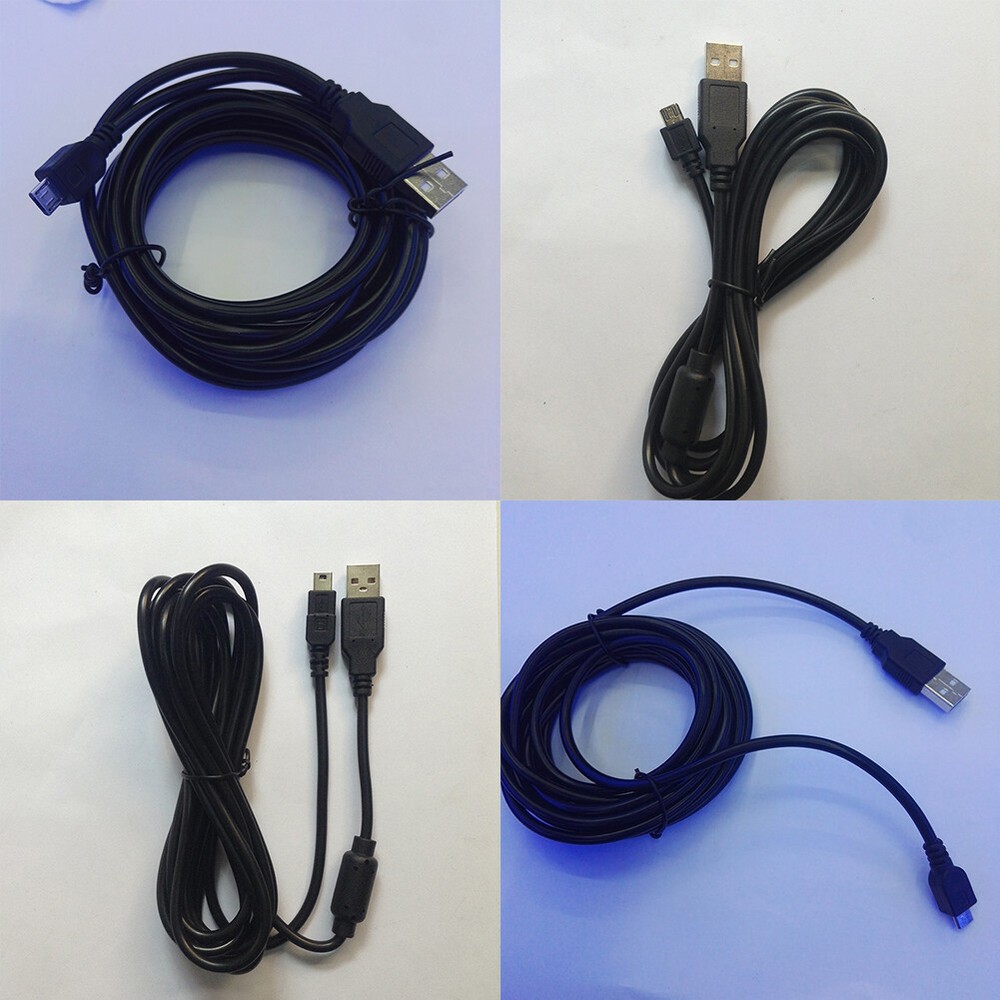 US 2-4Pc 10FT Wireless Controller USB Charging Cable for Sony PlayStation 3 PS3