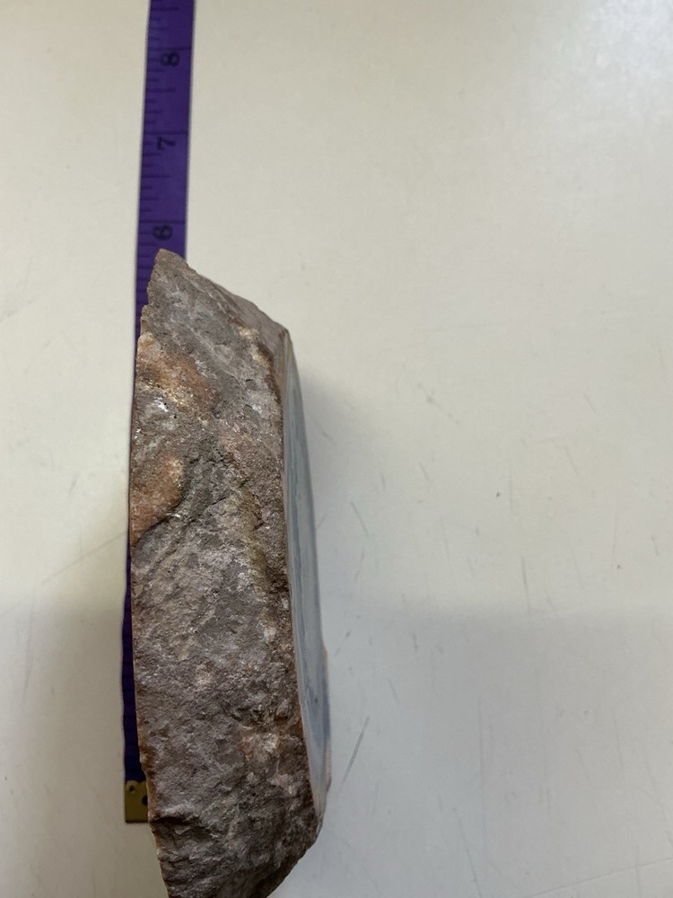Polished Agate Geode Slabs Pair, Natural Rough Edges,