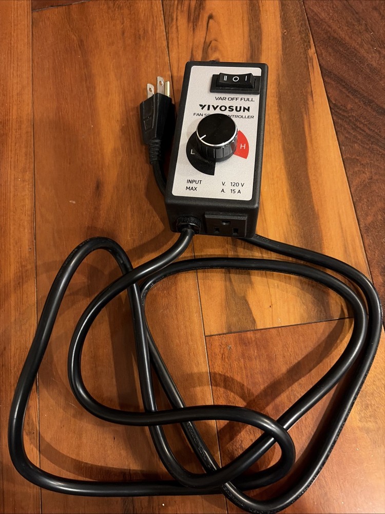 VIVOSUN Variable Fan Speed Controller / Inline Duct Fan in Ventilation System