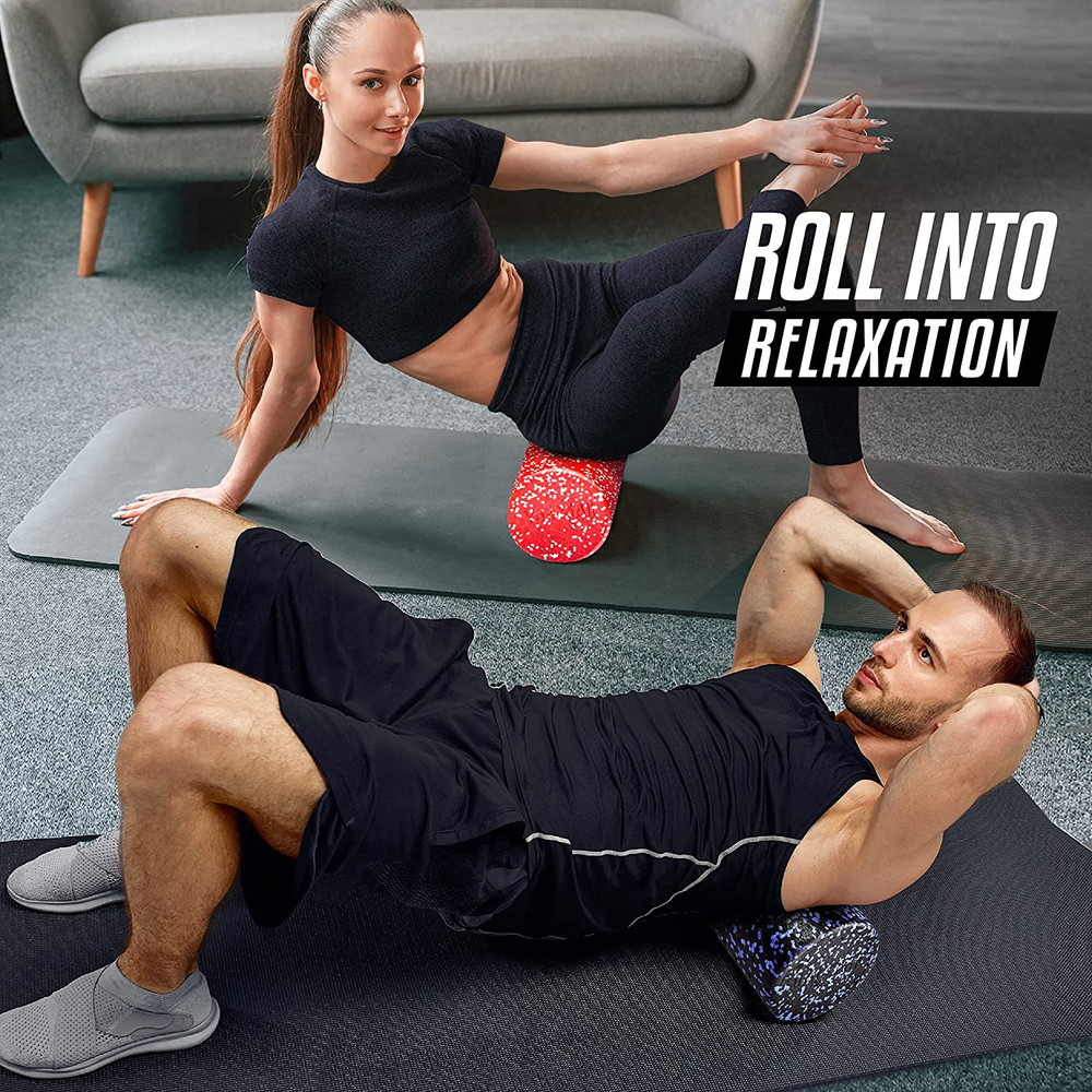 High-Density EPP Round Back Roller Foam, Exercise Foam Roller for Yoga, Pilat...