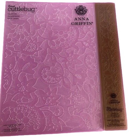 Anna Griffin Carmen Lace Embossing Folder & Border Set 5"x7" Cuttlebug Craft