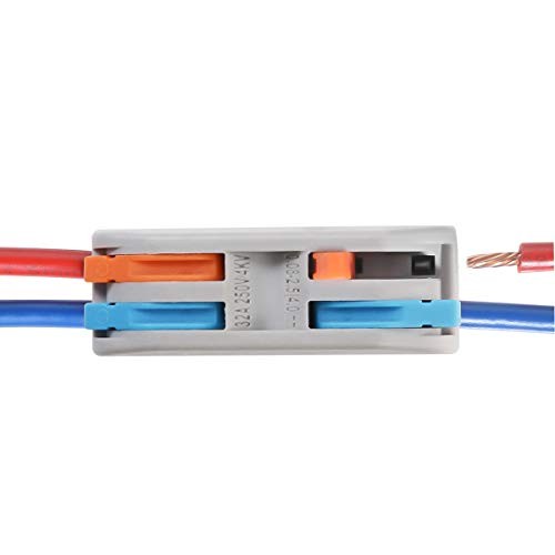 Wire Connectors Nuts, 10Pcs 2 Conductor Compact Splicing Wire SPL2-10Pcs