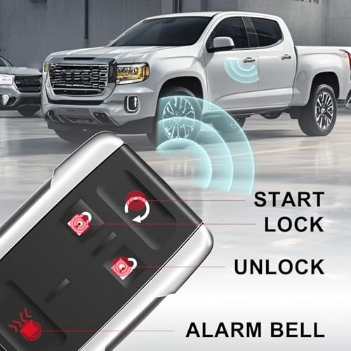 4 Buttons Keyless Entry Remote Key Fob Replacement for 2014 Silver frame 1PCS