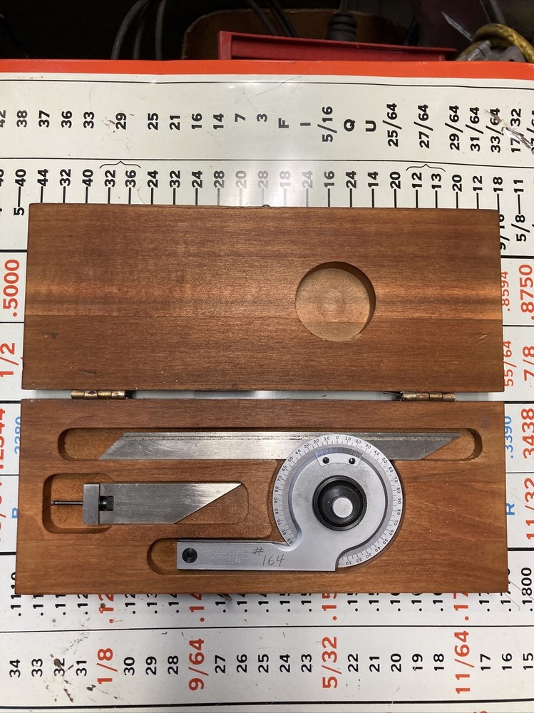 Starrett C359 Precision Universal Bevel Vernier Protractor Machinist Tool Maker