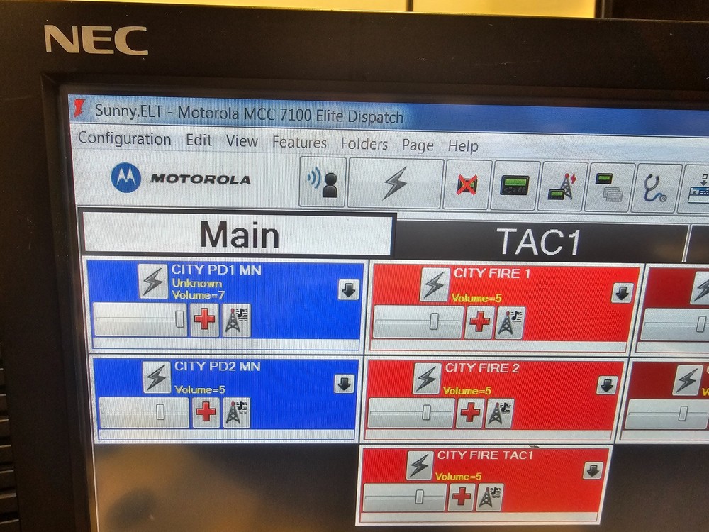 Motorola K2 Core Conventional Dispatch Console System Complete MCC7100 MCC7500