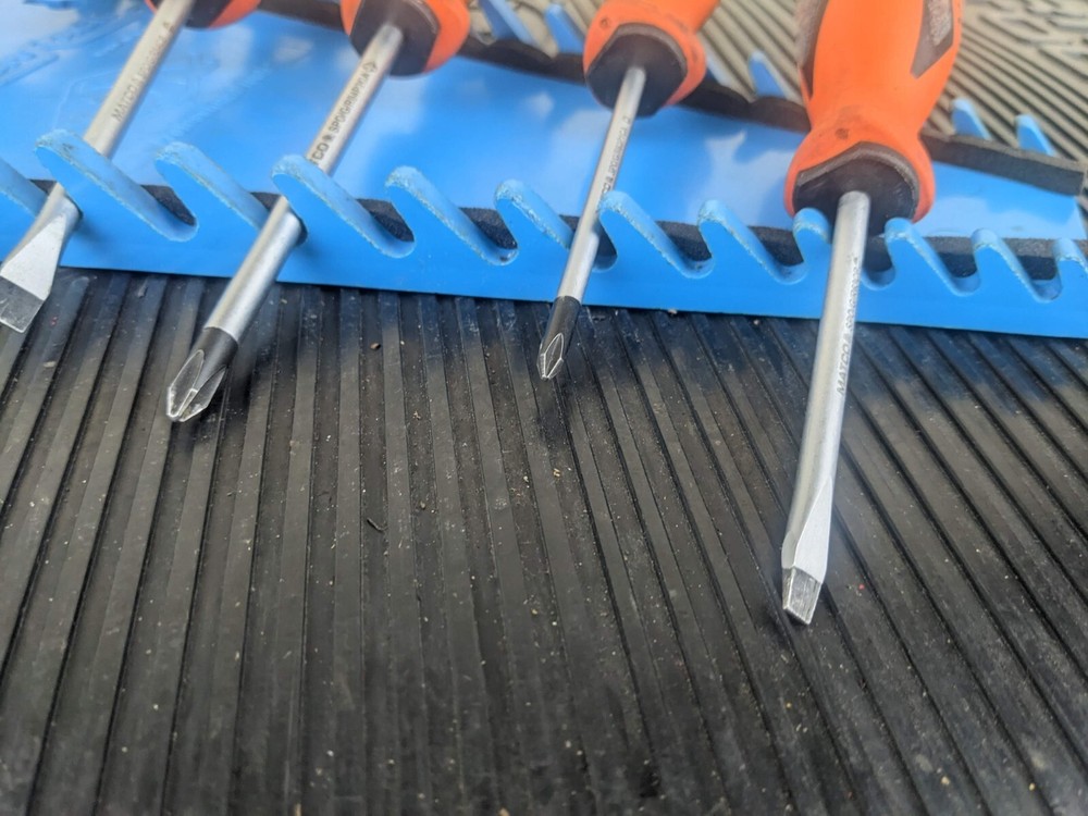 #ay954 Matco Tools 5 Pc Premium Orange Screwdriver Set