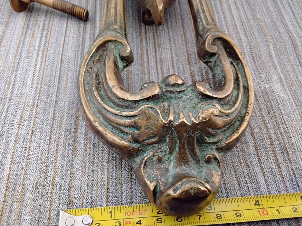 Antique Brass Victorian Era Door Knocker