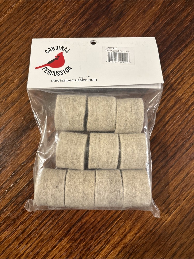 Cardinal Percussion Standard Cymbal Felts (10-pack)