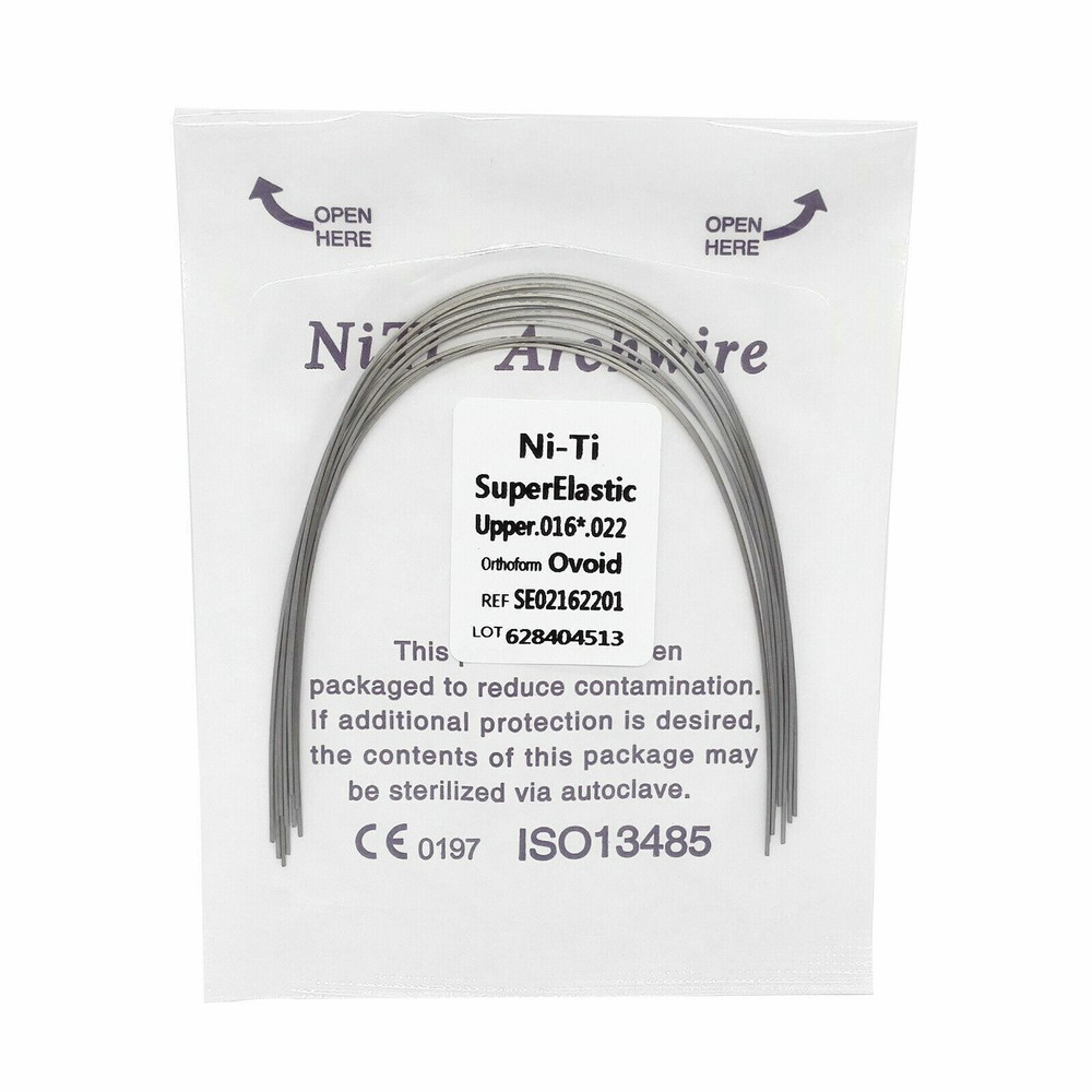 Dental Super Elastic NITI Rectangular Arch Wire Ovoid Natural Square Upper/Lower