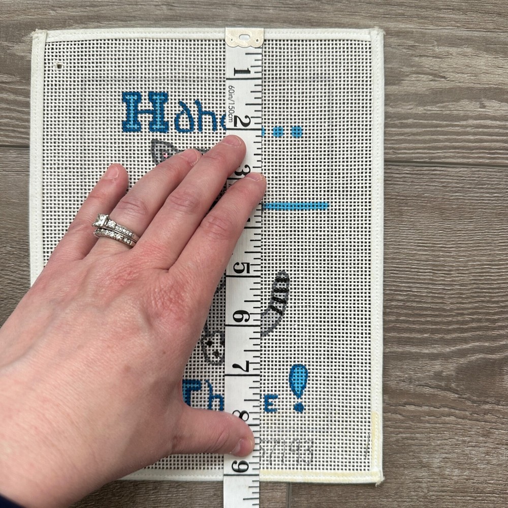 Hang in There Cat Needlepoint Canvas, Single Sheet