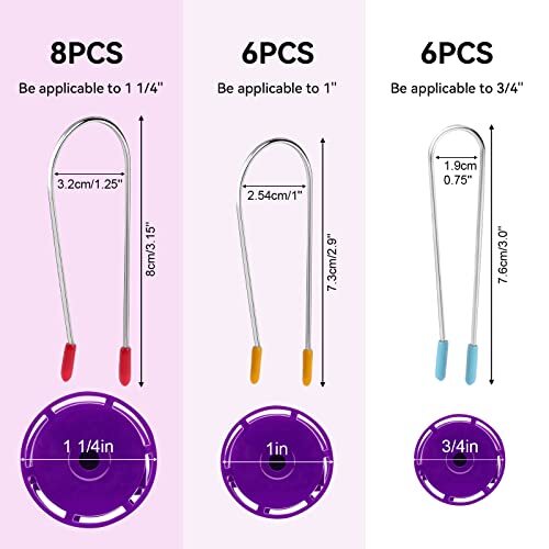20 Pack Hot Curler Clips Replacement Kit for Electric Rollers Securing Pins