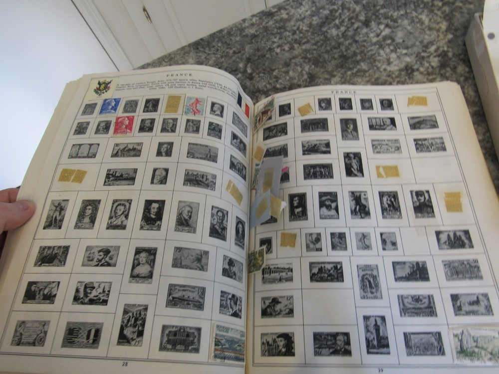 My First Stamp Album Vintage 1960 Minkus Publications Includes Many Stamps