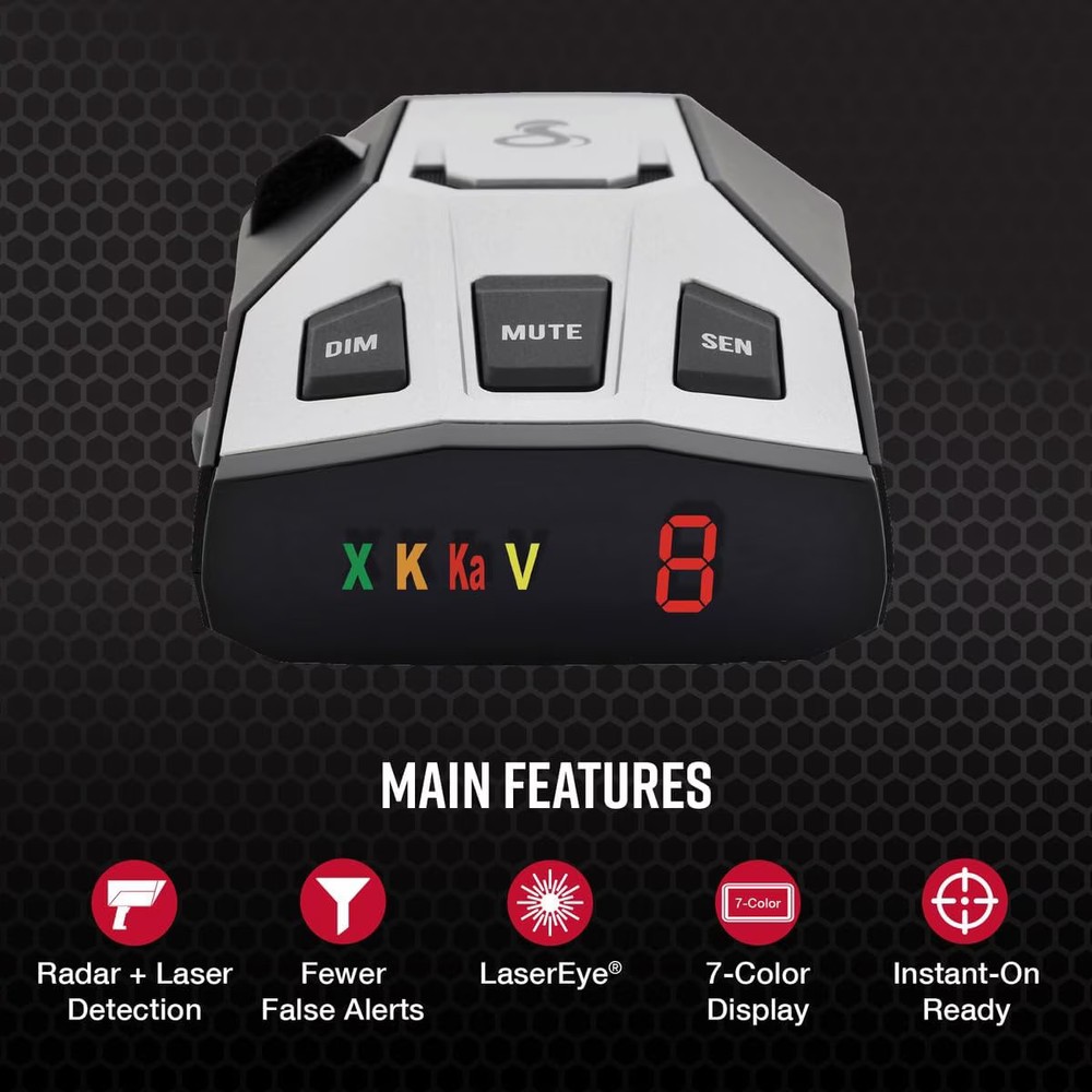 Laser Radar Detector Long Range False Alert Filter Display