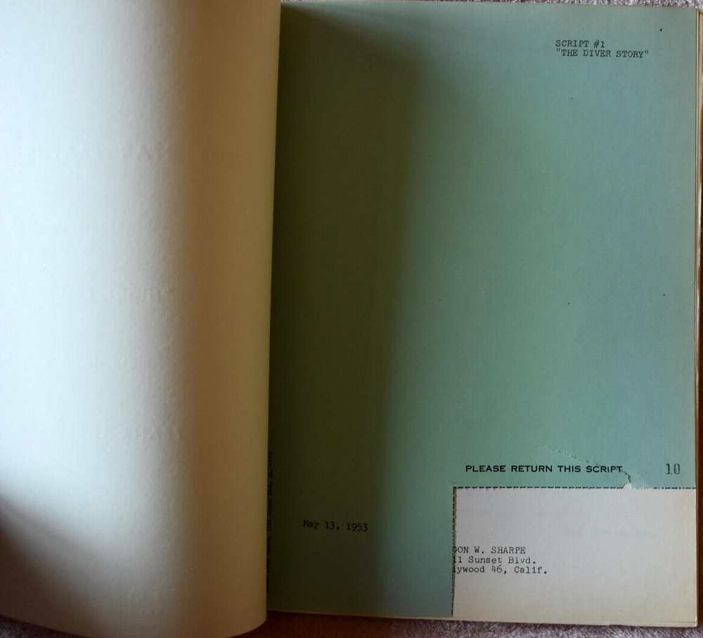 4 Star Playhouse "Night Beat" Original Screenplay Script #10