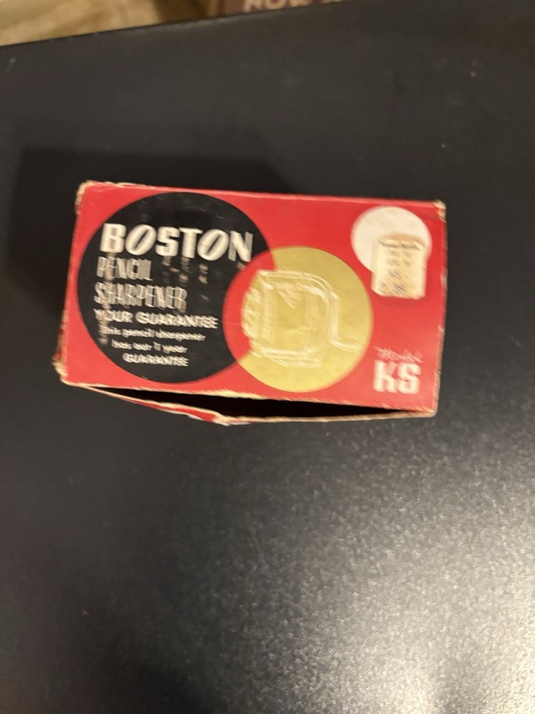 Vintage Boston Model KS Pencil Sharpener with Box