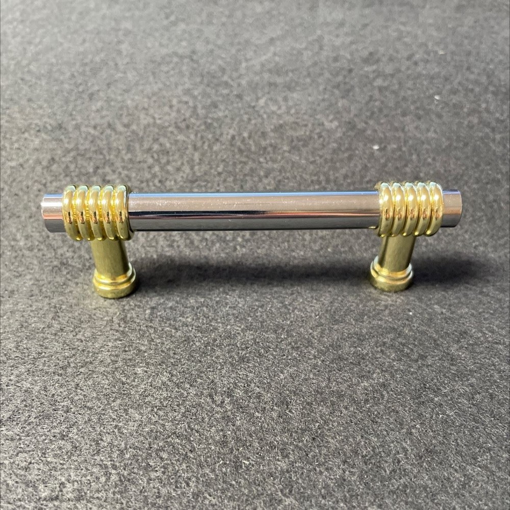 3" Rod Pull Chrome and Brass