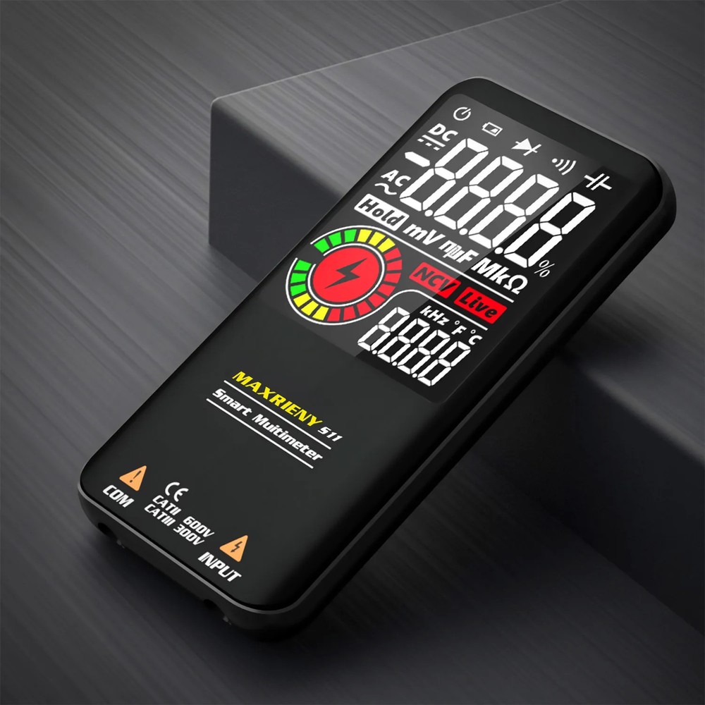 Smart Digital Multimeter USB Rechargeable True RMS EBTN AC Voltage Capacitance