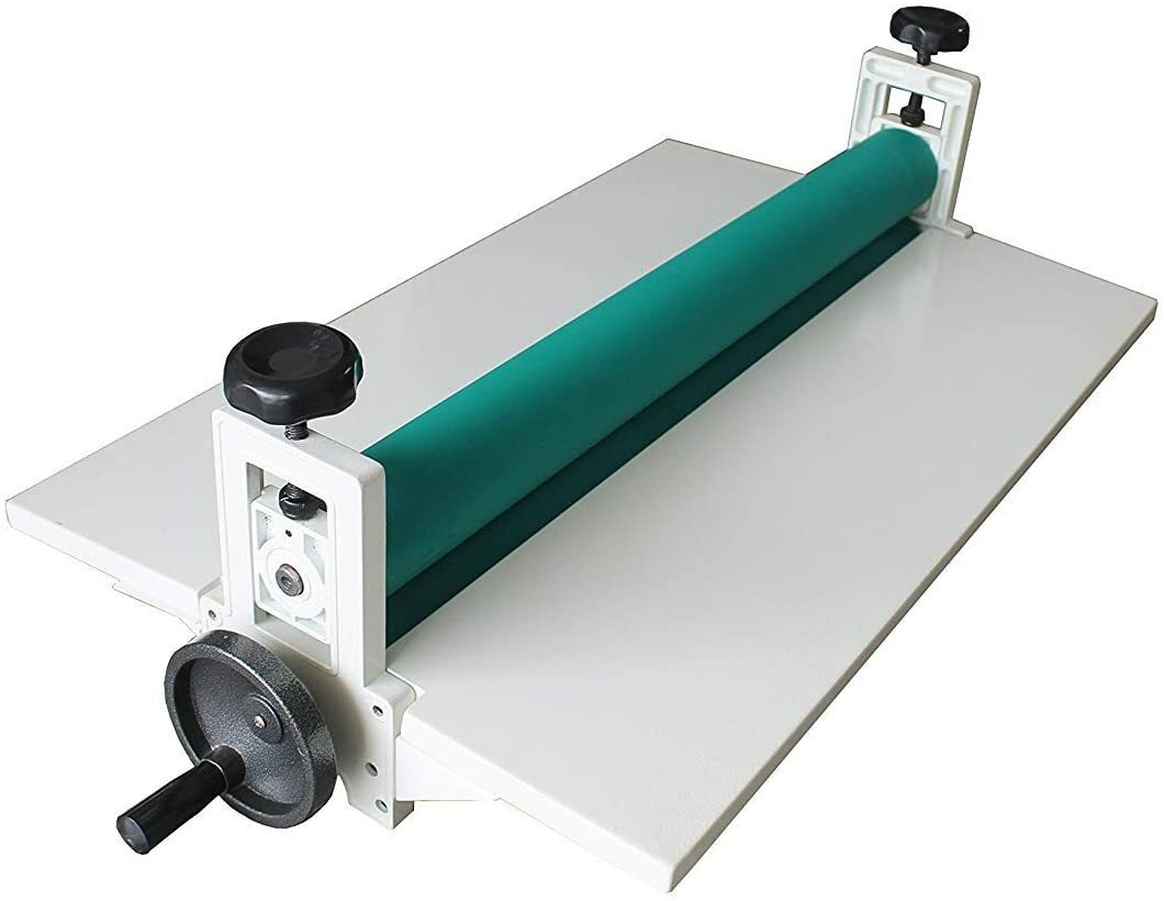 14" Manual All Metal Frame Cold Roll Laminator Mount Laminating Machine