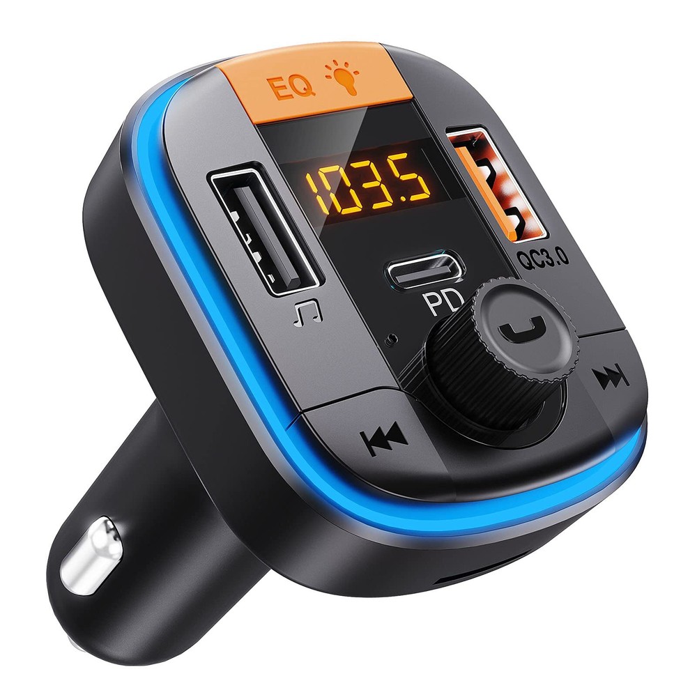 Transmisor FM Bluetooth para coche con reproductor MP3 y carga USB