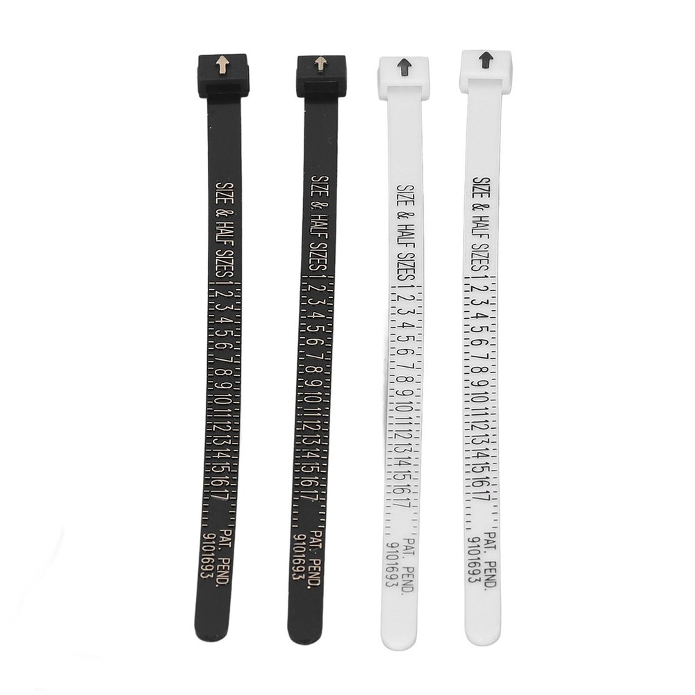 10 Pcs Ring Sizer Accurate Clear Printing Lightweight Portable Finger Ring Sizer