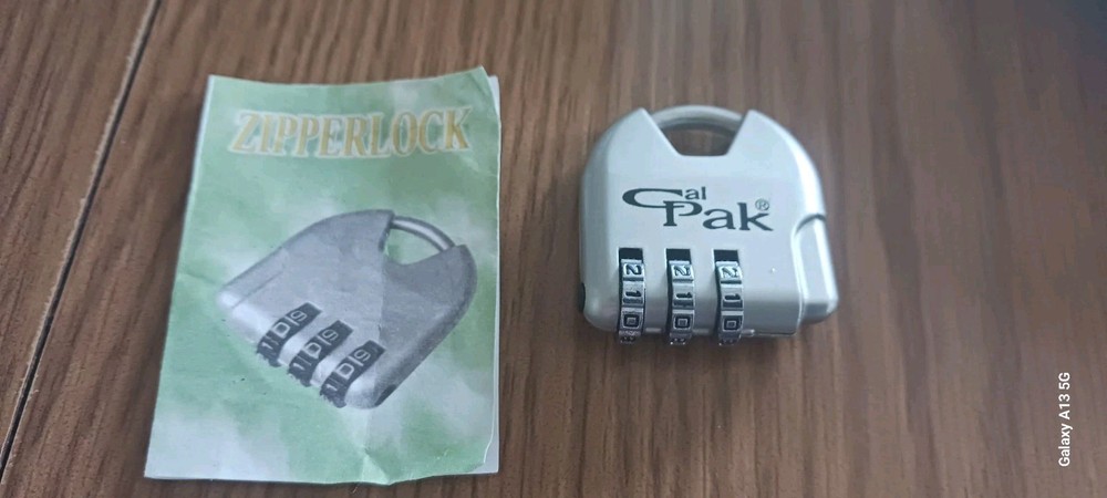 Luggage Combination Zipper Lock