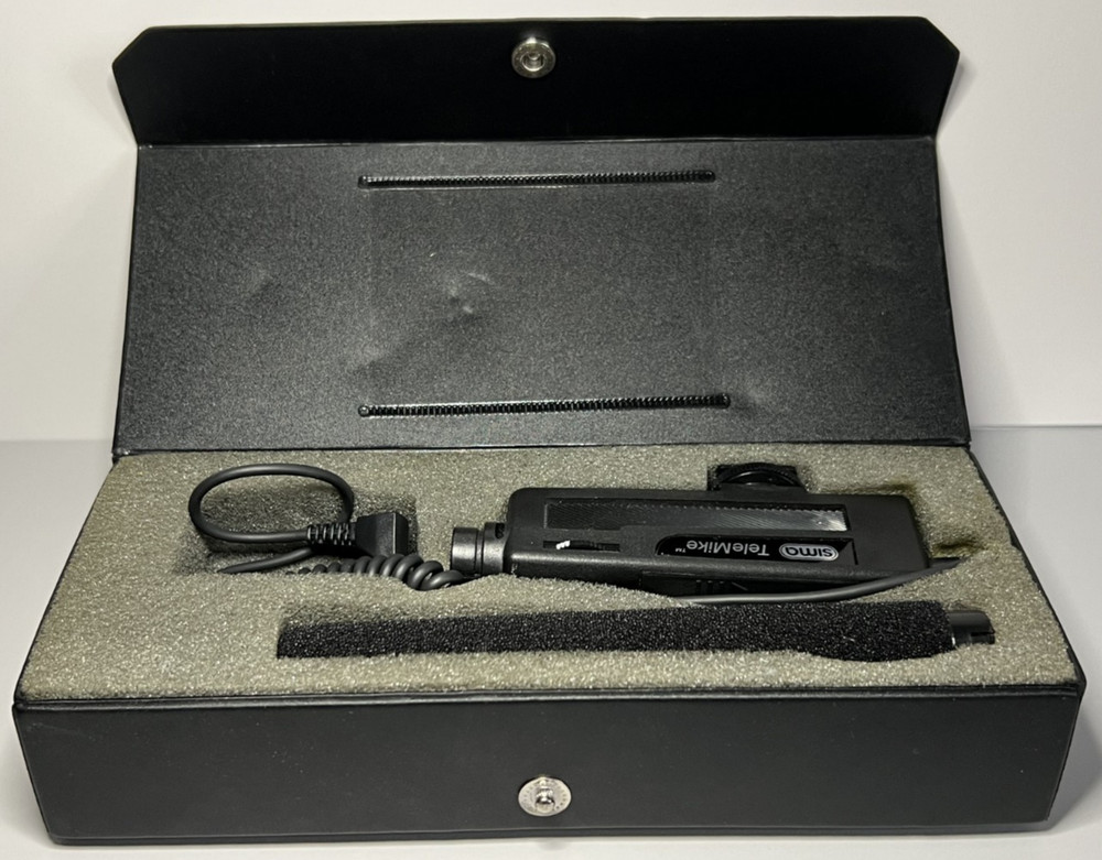 Sima Micro TeleMike Microphone for Video Camera in Box Untested Needs Cleaning