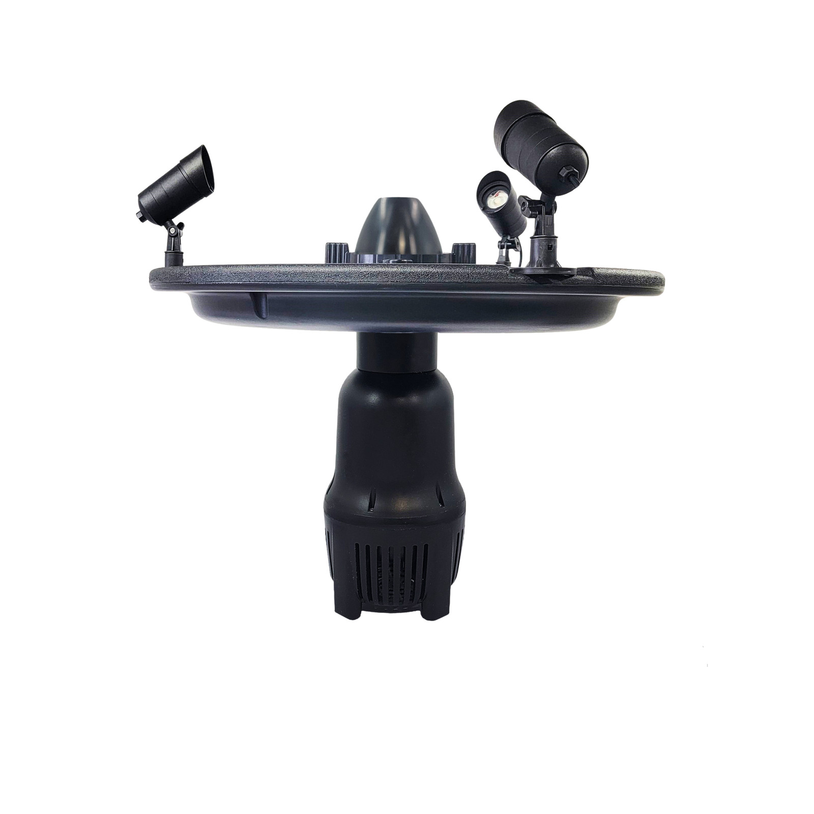 Aerating Pond Fountain, 1 HP, 15,000 GPH, Color LED Lights, 100' Cord