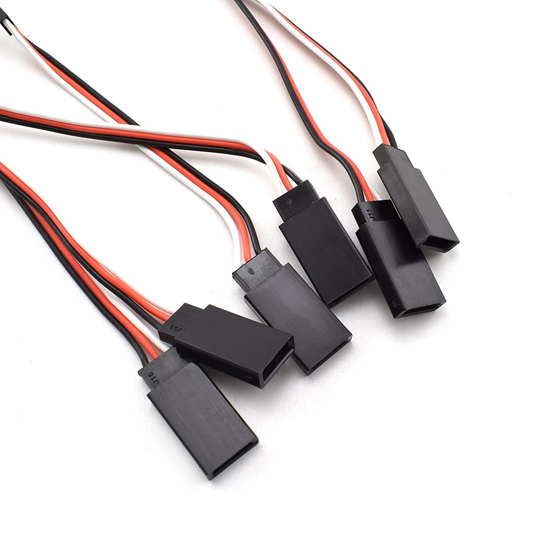 SDTC Tech 12 PCS 3-Pin Male to Female Servo Extension Cable for RC JR Futaba...