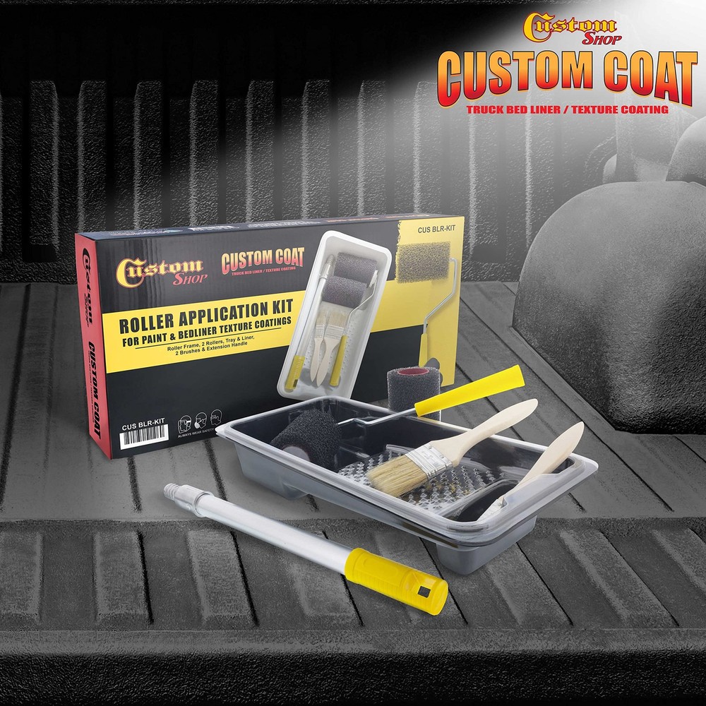 Custom Shop Texture Paint & Bedliner Roller Accessory Application Kit with Ch...