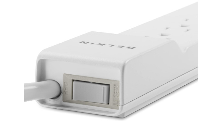 6 AC Power Strip Surge Protector Flat Rotating Plug Multiple Outlets Home Office