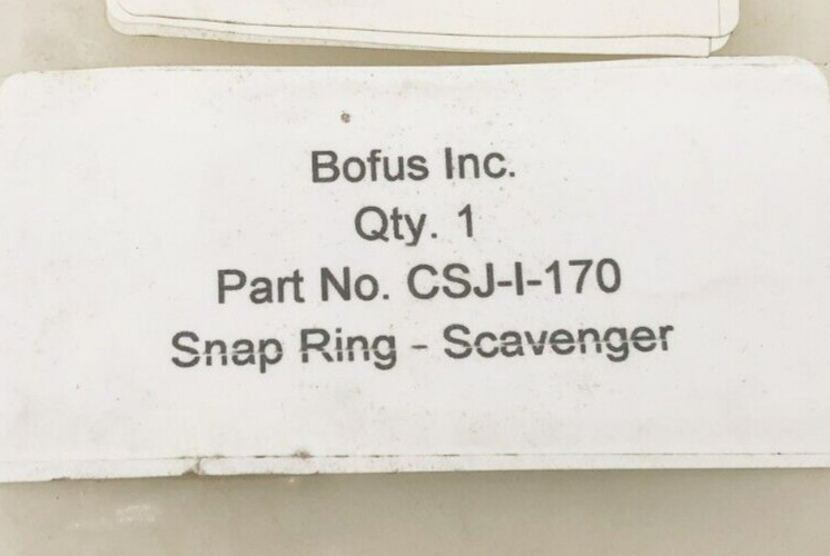 New Bofus CSJ-I-170 Snap Ring For Scavenger